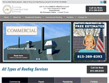 Tablet Screenshot of customsteelroofing.com